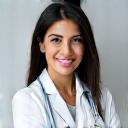 Portrait of Dr. Olivia Khan, a medical researcher.